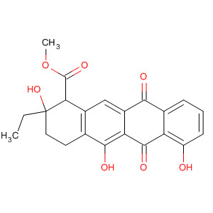 1-Naphthacenecarboxylic acid,  2-ethyl-1,2,3,4,6,11-hexahydro-2,5,7-trihydroxy-6,11-dioxo-, methyl  ester, cis-