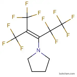 Molecular Structure of 89810-70-8 (Pyrrolidine,
1-[3,3,3-trifluoro-1-(pentafluoroethyl)-2-(trifluoromethyl)-1-propenyl]-)