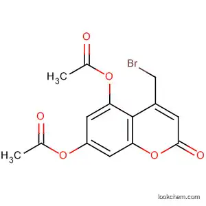 Molecular Structure of 90059-75-9 (2H-1-Benzopyran-2-one, 5,7-bis(acetyloxy)-4-(bromomethyl)-)