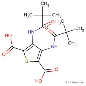 Molecular Structure of 90070-05-6 (2,5-Thiophenedicarboxylic acid,
3,4-bis[(2,2-dimethyl-1-oxopropyl)amino]-)