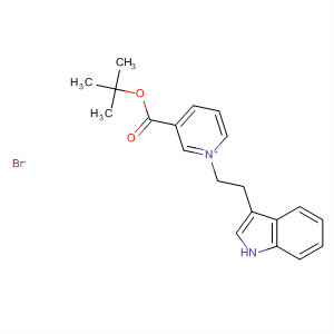 Molecular Structure of 10052-60-5 (Pyridinium, 3-[(1,1-dimethylethoxy)carbonyl]-1-[2-(1H-indol-3-yl)ethyl]-,
bromide)
