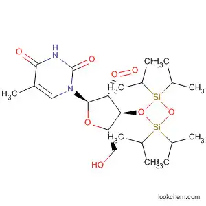 Molecular Structure of 119410-98-9 (Thymidine,
2'-oxo-3',5'-O-[1,1,3,3-tetrakis(1-methylethyl)-1,3-disiloxanediyl]-)