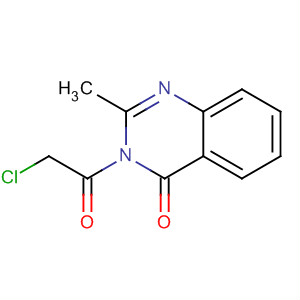 Molecular Structure of 119458-03-6 (4(3H)-Quinazolinone, 3-(chloroacetyl)-2-methyl-)