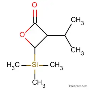 Molecular Structure of 139609-11-3 (2-Oxetanone, 4-(1-methylethyl)-3-(trimethylsilyl)-)