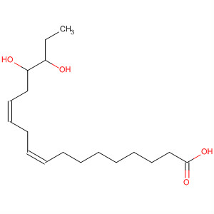 Molecular Structure of 140129-22-2 (9,12-Octadecadienoic acid, 15,16-dihydroxy-, (Z,Z)-)