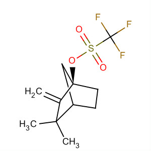 Molecular Structure of 140147-15-5 (Methanesulfonic acid, trifluoro-,
3,3-dimethyl-2-methylenebicyclo[2.2.1]hept-1-yl ester, (1R)-)
