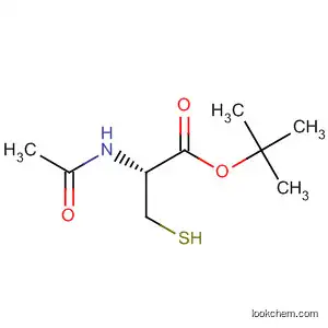 Molecular Structure of 178432-67-2 (L-Cysteine, N-acetyl-, 1,1-dimethylethyl ester)