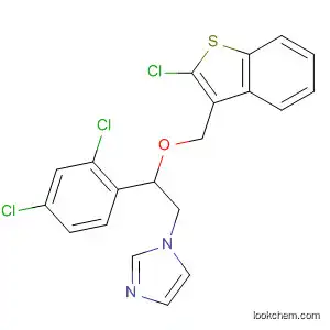 Molecular Structure of 99597-52-1 (1H-Imidazole,
1-[2-[(2-chlorobenzo[b]thien-3-yl)methoxy]-2-(2,4-dichlorophenyl)ethyl]-)