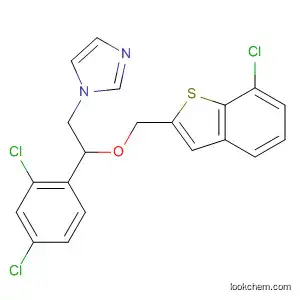 Molecular Structure of 99651-89-5 (1H-Imidazole,
1-[2-[(7-chlorobenzo[b]thien-2-yl)methoxy]-2-(2,4-dichlorophenyl)ethyl]-)