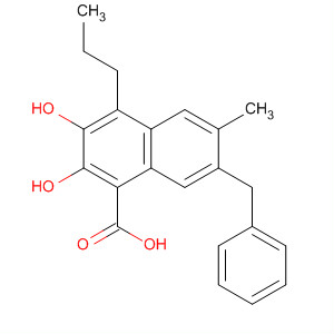 1-Naphthalenecarboxylic acid,2,3-dihydroxy-6-methyl-7-(phenylmethyl)-4-propyl-