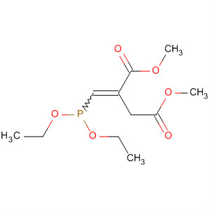 Molecular Structure of 150858-66-5 (Butanedioic acid, (diethoxyphosphinyl)methylene-, dimethyl ester)