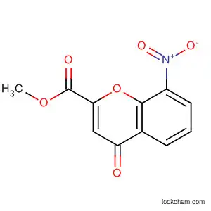Molecular Structure of 161369-33-1 (4H-1-Benzopyran-2-carboxylic acid, 8-nitro-4-oxo-, methyl ester)