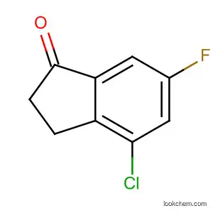 Molecular Structure of 166250-01-7 (4-CHLORO-6-FLUOROINDAN-1-ONE)