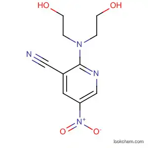 Molecular Structure of 180424-17-3 (2-[bis(2-hydroxyethyl)amino]-5-nitronicotinonitrile)