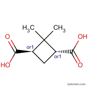 Molecular Structure of 3211-59-4 (1,3-Cyclobutanedicarboxylic acid, 2,2-dimethyl-, (1R,3R)-rel-)