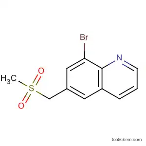 Molecular Structure of 346629-97-8 (Quinoline, 8-bromo-6-[(methylsulfonyl)methyl]-)