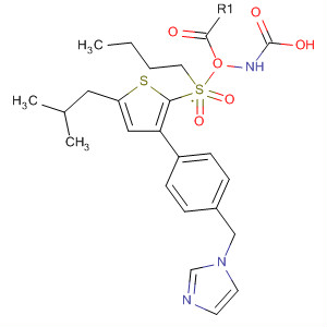 Carbamic acid,  [[3-[4-(1H-imidazol-1-ylmethyl)phenyl]-5-(2-methylpropyl)-2-thienyl]sulfon  yl]-, butyl ester