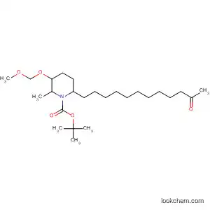 1-Piperidinecarboxylic acid,
3-(methoxymethoxy)-2-methyl-6-(11-oxododecyl)-, 1,1-dimethylethyl
ester, (2R,3R,6S)-