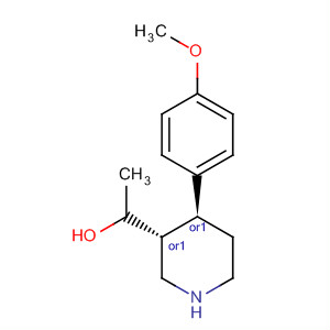 3R,4S-4-(4-methoxyphenyl)-1-methylpiperi
dinyl] methanol