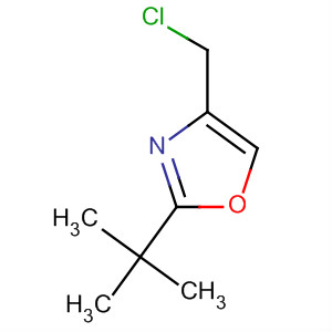 Molecular Structure of 198075-82-0 (Oxazole, 4-(chloromethyl)-2-(1,1-dimethylethyl)-)