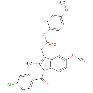 1H-Indole-3-acetic acid, 1-(4-chlorobenzoyl)-5-methoxy-2-methyl-, 4-methoxyphenyl ester