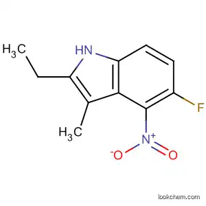 1H-Indole,2-ethyl-5-fluoro-3-methyl-4-nitro-(9CI)