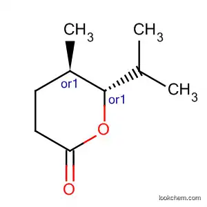 Molecular Structure of 80160-71-0 (2H-Pyran-2-one, tetrahydro-5-methyl-6-(1-methylethyl)-, (5R,6S)-rel-)