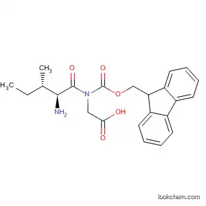 Molecular Structure of 142810-18-2 (2-((2S,3S)-2-(((9H-fluoren-9-yl)Methoxy)carbonylaMino)-3-MethylpentanaMido)acetic acid)