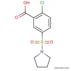 Molecular Structure of 151104-21-1 (2-CHLORO-5-(PYRROLIDIN-1-YLSULFONYL)BENZOIC ACID)