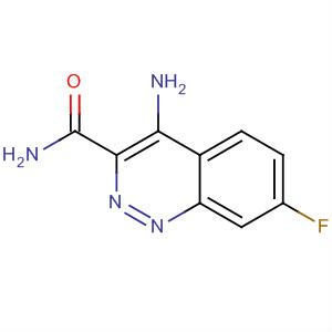 Molecular Structure of 161373-30-4 (3-Cinnolinecarboxamide, 4-amino-7-fluoro-)