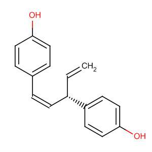 Molecular Structure of 185020-38-6 (Phenol, 4,4'-[(1Z,3S)-3-ethenyl-1-propene-1,3-diyl]bis-)