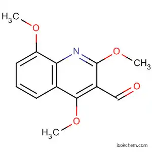 Molecular Structure of 55934-30-0 (3-Quinolinecarboxaldehyde, 2,4,8-trimethoxy-)