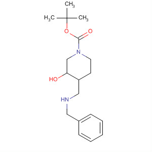 1-Piperidinecarboxylic acid, 3-hydroxy-4-[[(phenylmethyl)amino]methyl]-, 1,1-dimethylethyl ester, (3S,4S)-