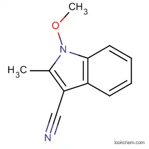 Molecular Structure of 873196-10-2 (1H-Indole-3-carbonitrile, 1-methoxy-2-methyl-)