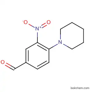 Molecular Structure of 39911-29-0 (3-NITRO-4-PIPERIDINOBENZALDEHYDE)