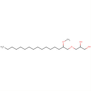 Molecular Structure of 16725-32-9 (1,2-Propanediol, 3-[(2-methoxyhexadecyl)oxy]-)