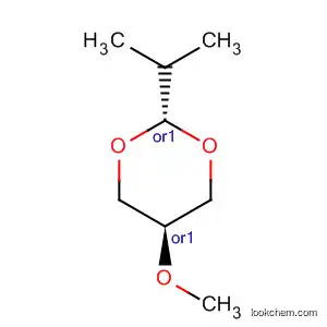 Molecular Structure of 36094-12-9 (1,3-Dioxane, 5-methoxy-2-(1-methylethyl)-, trans-)