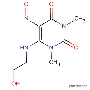 2,4(1H,3H)-Pyrimidinedione,
6-[(2-hydroxyethyl)amino]-1,3-dimethyl-5-nitroso-