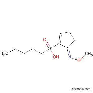 Molecular Structure of 52477-88-0 (1-Cyclopentene-1-hexanoic acid, 5-(methoxyimino)-)