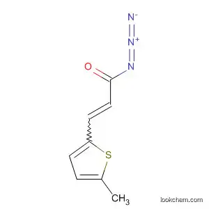 Molecular Structure of 59207-22-6 (2-Propenoyl azide, 3-(5-methyl-2-thienyl)-)