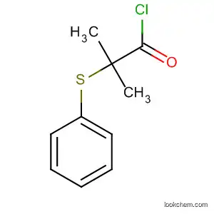 Molecular Structure of 62034-61-1 (Propanoyl chloride, 2-methyl-2-(phenylthio)-)