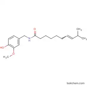 Molecular Structure of 62356-07-4 (7-Decenamide, N-[(4-hydroxy-3-methoxyphenyl)methyl]-9-methyl-)