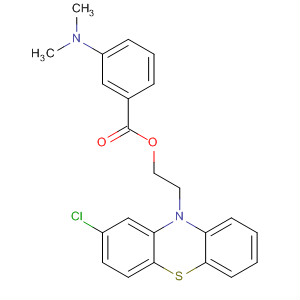 Benzoic acid, 3-(dimethylamino)-,2-(2-chloro-10H-phenothiazin-10-yl)ethyl ester