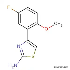 Molecular Structure of 715-89-9 (4-(5-fluoro-2-methoxyphenyl)-1,3-thiazol-2-amine)