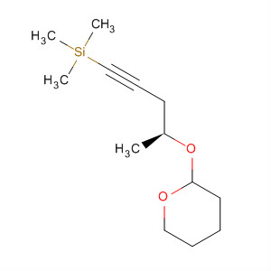 Molecular Structure of 103712-20-5 (Silane, trimethyl[4-[(tetrahydro-2H-pyran-2-yl)oxy]-1-pentynyl]-, (4S)-)