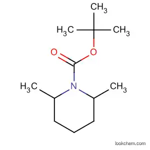 Molecular Structure of 105678-29-3 (1-Piperidinecarboxylic acid, 2,6-dimethyl-, 1,1-dimethylethyl ester)