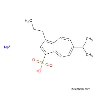 Molecular Structure of 106021-05-0 (1-Azulenesulfonic acid, 6-(1-methylethyl)-3-propyl-, sodium salt)