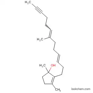 2-Cyclopenten-1-ol, 1,3-dimethyl-2-(7-methyl-3,7-tridecadien-11-ynyl)-,
(E,E)-