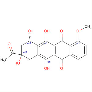 5,12-Naphthacenedione,  8-acetyl-7,8,9,10-tetrahydro-6,8,10,11-tetrahydroxy-1-methoxy-, trans-