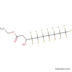 Molecular Structure of 308-00-9 (Decanoic acid,
4,4,5,5,6,6,7,7,8,8,9,9,10,10,10-pentadecafluoro-3-hydroxy-, ethyl ester)